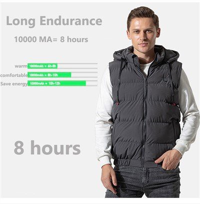 جلیقه گرم کن برقی USB سبک وزن Unisex